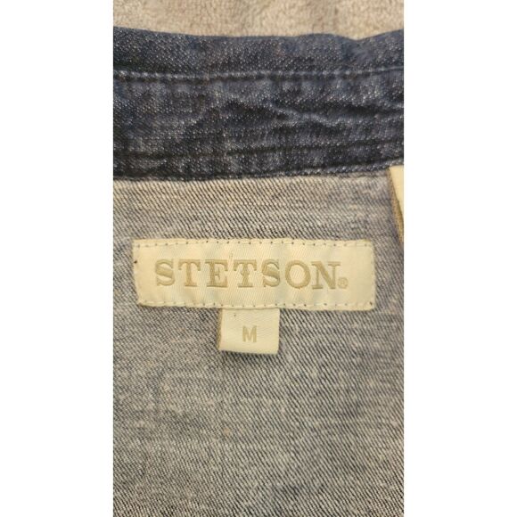 Stetson Embroidered Pearl Snap Button Denim Dress - Picture 3 of 4